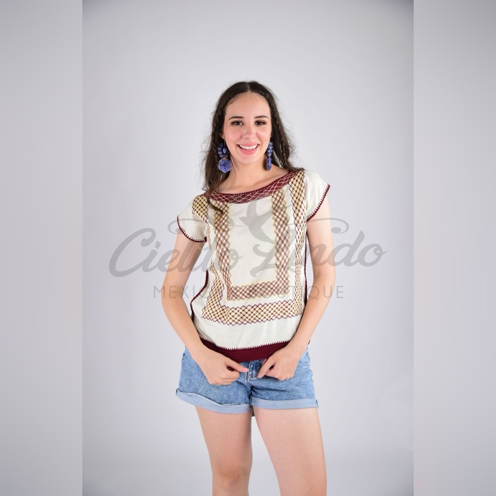 Fine Crocheted Oaxacan Huipil Cadenilla
